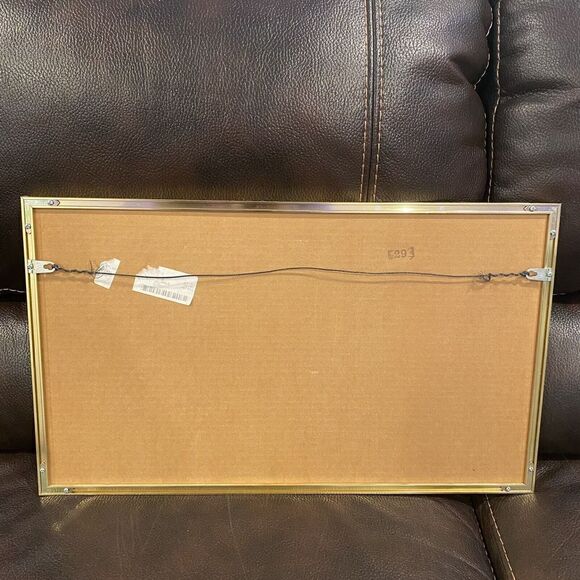 80’s Brooke Morrison framed Art Desert Cacti Watercolor signed painting Embossed - Picture 9 of 12